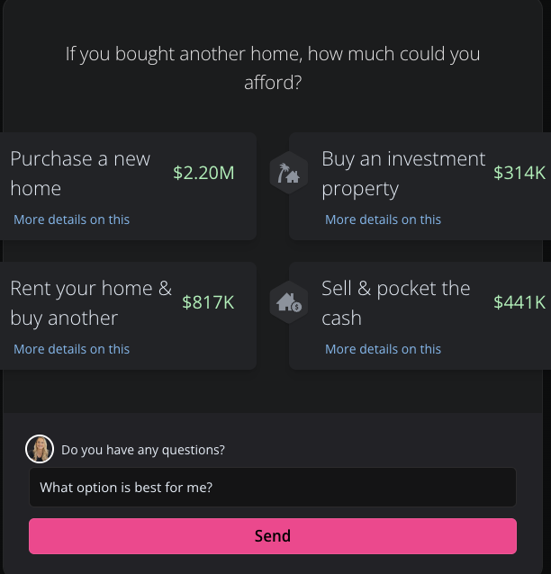 Homebot Affordability screen